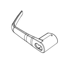 KABA 069-512134-606 E-Plex 2000Series - Outside Lever Only, Key Override SFIC - Satin Brass