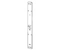 KABA 2454862601 E-Plex 3000Series - Mounting Plate - Extended - Satin Chrome
