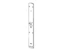 KABA 2456562601 E-Plex 3000Series - Mounting Plate - Satin Chrome