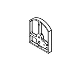 KABA 3427108301 E-Plex 5000Series -Battery Mounting Plate - Wrinkle Black