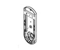 KABA 3427602601 E-Plex 5000Series - Inside Housing for Deadbolt Models - Bright Chrome