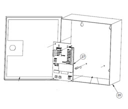 KABA 9400300001 E-Plex 5000Series - Steel Enclosure for Power Interface Unit - Box Only, E5x70