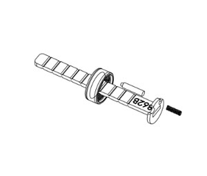 Kaba Ilco 862B-00-10 Long Standard Tailpiece for Rim Cylinder Model 7075 & 7076 - 2-3/8"