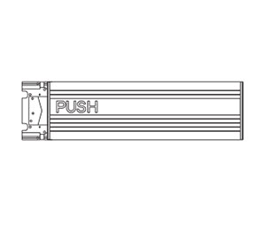 Kawneer KW233533EL Paneline El Chassis Assembly LH/RHR Replacement Retro Fit Package Electric Latch Retraction - Clear Aluminum