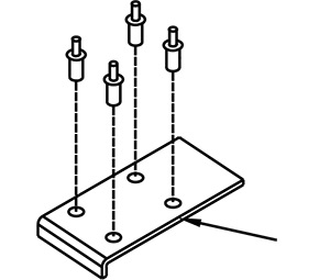 Kawneer 17 Rub Plate - 1786 Rim Exit Device Part