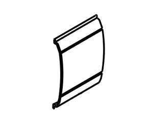 Kawneer 3-36-17 Latch Filler Plate - 36", Clear Aluminum