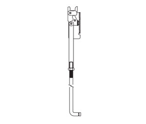 Kawneer 033466 Upper Rod Assembly for D.O.M. 1690 & 1990 Panic Std. 70" Door Opening Height