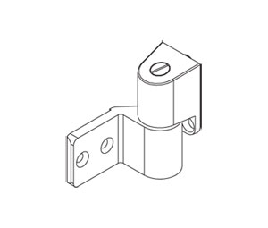 Kawneer 050331-40 Kawneer Standard Intermediate Offset Pivot Package - Dark Bronze