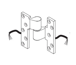 Kawneer 050397-17 Kawneer Optional Electric Transfer EL Intermediate Offset Pivot - Right Hand, Clear Aluminum