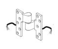 Kawneer 050397-17 Kawneer Optional Electric Transfer EL Intermediate Offset Pivot - Right Hand, Clear Aluminum
