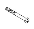 Kawneer 128513-17 Through Bolt 3/8"-24 x 2-5/8" (for Architects Classic Push Bar) - Clear Aluminum
