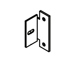 Kawneer 61515 part #9  End Cap Mounting Bracket - 1786 Rim Exit Device Part