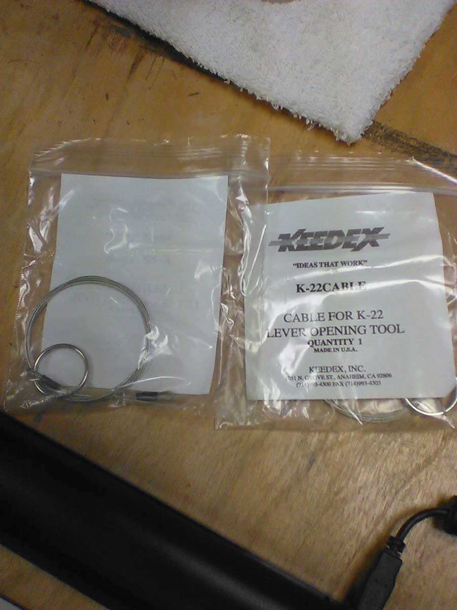 Keedex K22CABLE Replacement Cable for K22 Lever Tool, 1 ea
