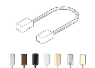 Keedex K-DLA24 1//4 Flexible Armored Door Cord
