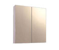 Ketcham 2424 Dual Door Surface Mounted Stainless Steel Framed Medicine Cabinet - 24" x 24" 