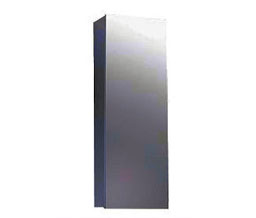 Ketcham 1526 Surface Mounted Polished Stainless Steel Medicine Cabinet w/Polished Edge Mirror