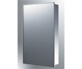 Ketcham 174-SS Deluxe Series Recessed Mounted Stainless Steel Framed Medicine Cabinet - 18" x 24" 