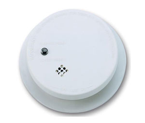 Kidde 914E Battery Operated Ionization Smoke Alarm w/ 4 7/8" Mounting Plate