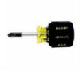 Klein Tools 409-603-1 Klein Tools Profilated® Phillips-Tip Cushion-Grip Screwdrivers - 3 7/16" Overall Length 