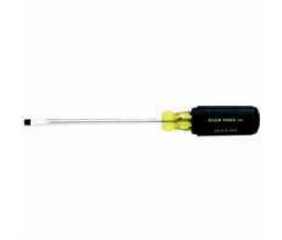 Klein Tools 409-605-4 Heavy-Duty Slotted Cabinet-Tip Cushion-Grip Screwdrivers - 8 11/32" Overall Length