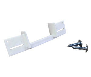 Knape & Vogt BK-0889 Sliding Door Hardware - Pocket Door Guide - White - Each