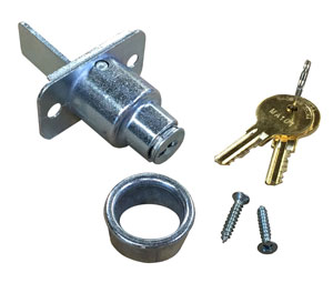 Knape & Vogt PB1068-26DA By-Pass Door Lock, Nickel, Keyed Alike