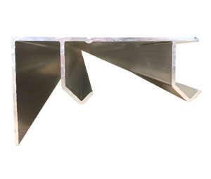 Knape & Vogt BK-7820-96 96" Aluminum 1-3/4" Fascia Smooth Track