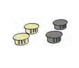 Koala Kare 387-KIT Black End Caps Replacement Kit (2 per Kit)