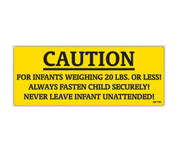 Koala Kare 790 Replacement Warning Label - No Charge