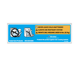 Koala Kare 794 Replacement Warning Label