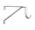 Knape&Vogt KV1194CR-1 Cream Adjustable Standard Duty Bracket w/ Closet Rod Support - 1 Each