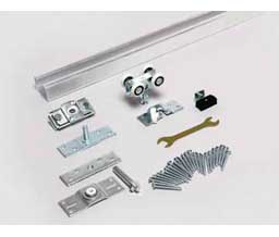 Knape & Vogt BIF-100A-2D-3 Bi-Fold 100 Lbs. Panels With Aluminum Track For 2 Doors For 36" Opening