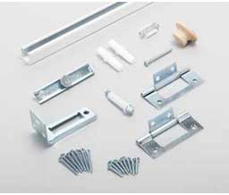 Knape & Vogt BIF-20S-2D-3 Bi-Fold 20 Lbs. Panels With Steel Track For 2 Doors For 36" Opening