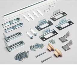 Knape & Vogt BIF-20S-4D-6 Bi-Fold 20 Lbs. Panels With Steel Track For 4 Doors For 72" Opening