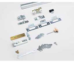 Knape & Vogt BIF-50S-2D-3 Bi-Fold 50 Lbs. Panels With Steel Track For 2 Doors For 36" Opening