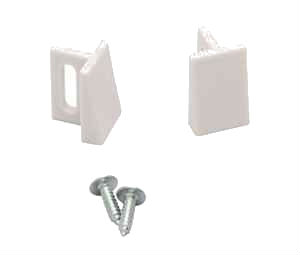 Knape & Vogt BK-0883-WT Sliding Door Hardware - Pocket Door Guides - White - Each