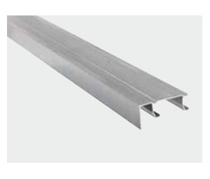 Knape & Vogt BK-5950-60 60" Aluminum 1-9/16" Smooth Fascia Wide Track