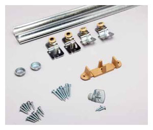 Knape & Vogt BYP-50S-2D-5 By-Pass 50 Lbs. Doors With Steel Track For 2 Doors For 60" Opening