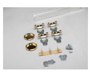 Knape & Vogt BYP-75AFW-2D-5 By-Pass 75 Lbs. Doors With Wide Aluminum Track For 2 Doors For 60" Opening