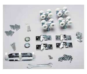 Knape & Vogt PB-BYP-125-2 Part Bag For By-Pass 125 Lbs. Panels Aluminum Box Track For 2 Doors - 10 Pack