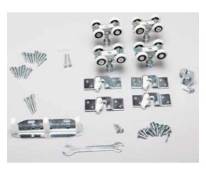 Knape & Vogt PB-BYP-150-2 Part Bag For By-Pass 150 Lbs. Panels Aluminum Box Track For 2 Doors