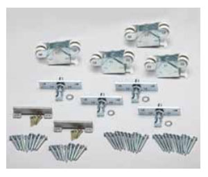 Knape & Vogt PB-BYP-275I-2 Part Bag For By-Pass 275 Lbs. Panels Aluminum I-Beam For 2 Doors - 10 Pack