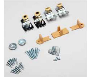 Knape & Vogt PB-BYP-50-2 Part Bag For By-Pass 50 Lbs. Panels For 2 Doors