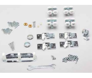 Knape & Vogt PB-BYP-75-2 Part Bag For By-Pass 75 Lbs. Panels Aluminum Box Track For 2 Doors