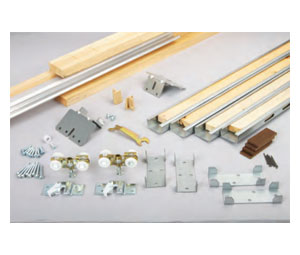 Knape & Vogt PKF-100A7-3 Pocket Frame Kit For 100 Lbs. With Aluminum Key-Holed Track 7 High For 36" Opening