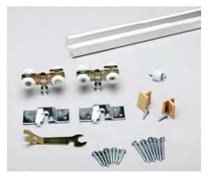 Knape & Vogt PKT-100A-4 Pocket 100 Lbs. Door With Aluminum Track For 24" Opening - 5 Pack