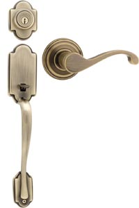 Kwikset 800 Single Cylinder Arlington Handle Set with LH Commonwealth Lever