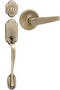 Kwikset 800 Single Cylinder Arlington Handle Set with Delta Lever