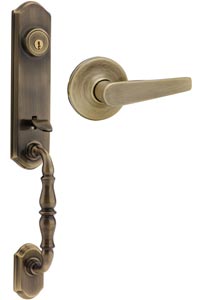 Kwikset 800 Single Cylinder Amherst Handle Set with Delta Lever