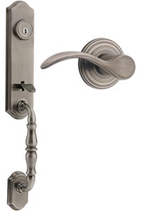 Kwikset 800 Single Cylinder Amherst Handle Set with LH Pembroke Lever